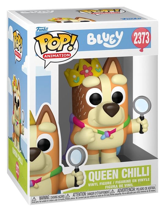 Funko Bluey POP! Animation Queen Chilli vinyl figure in window box, number 2373