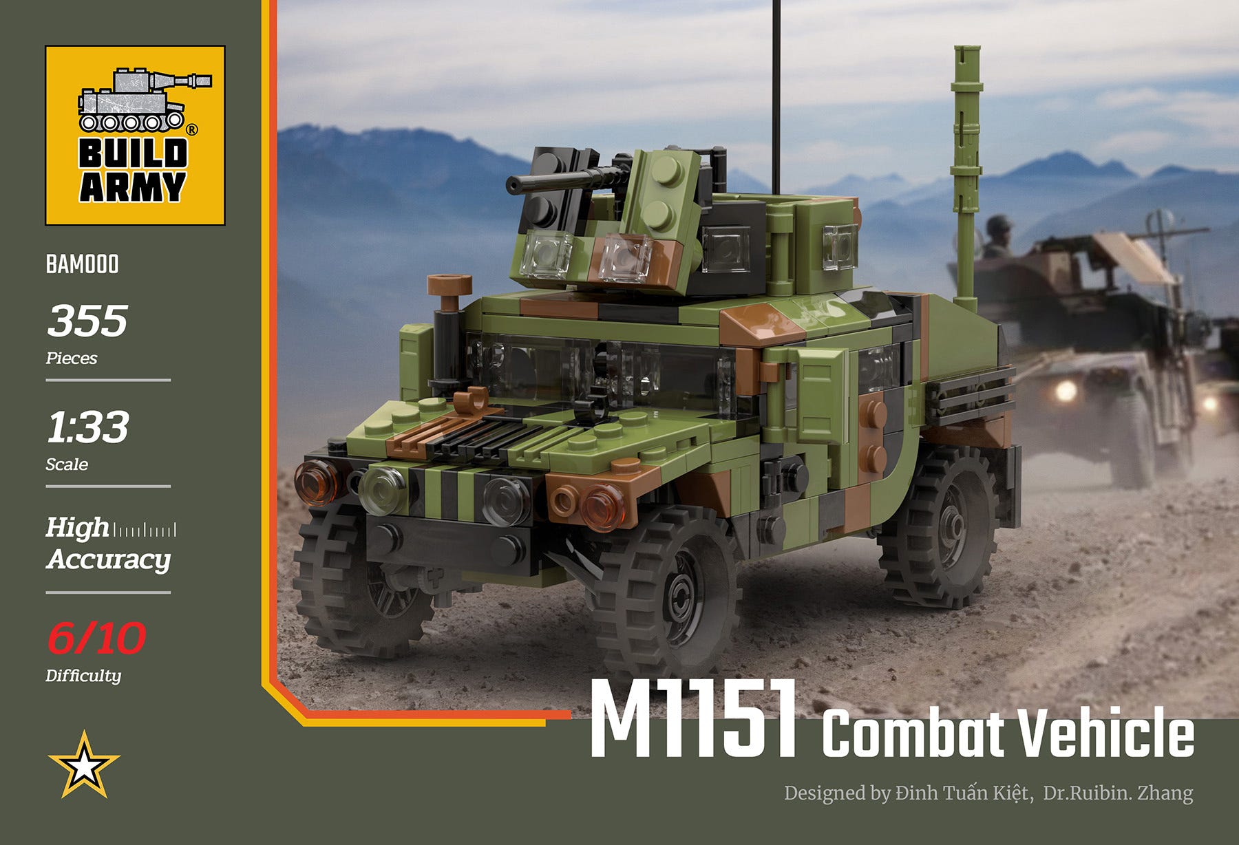 Buildarmy 1:33 Humvee M1151 Combat Vehicle - BM000