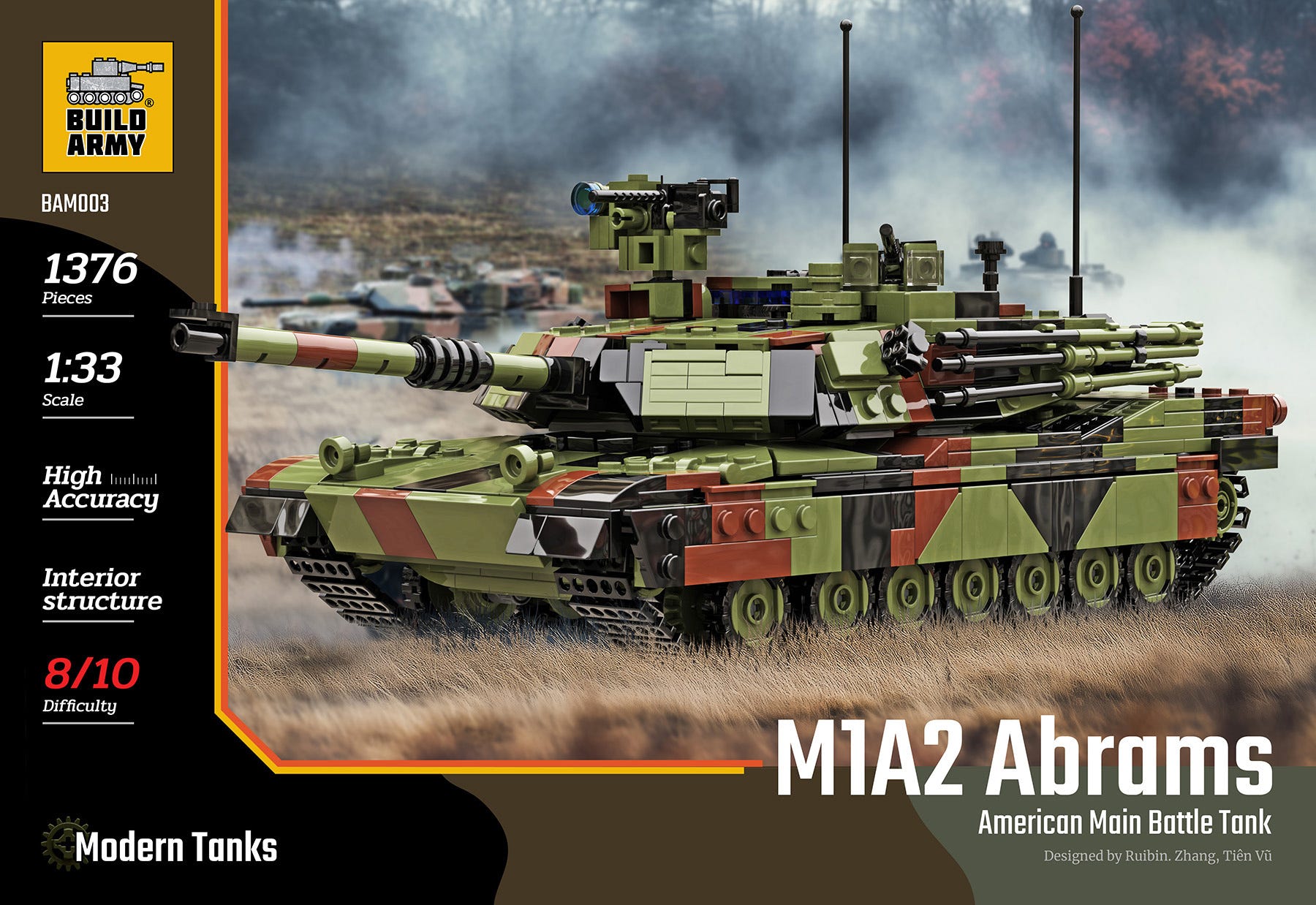 Buildarmy 1:33 M1A2 Abrams Main Battle Tank - BM003