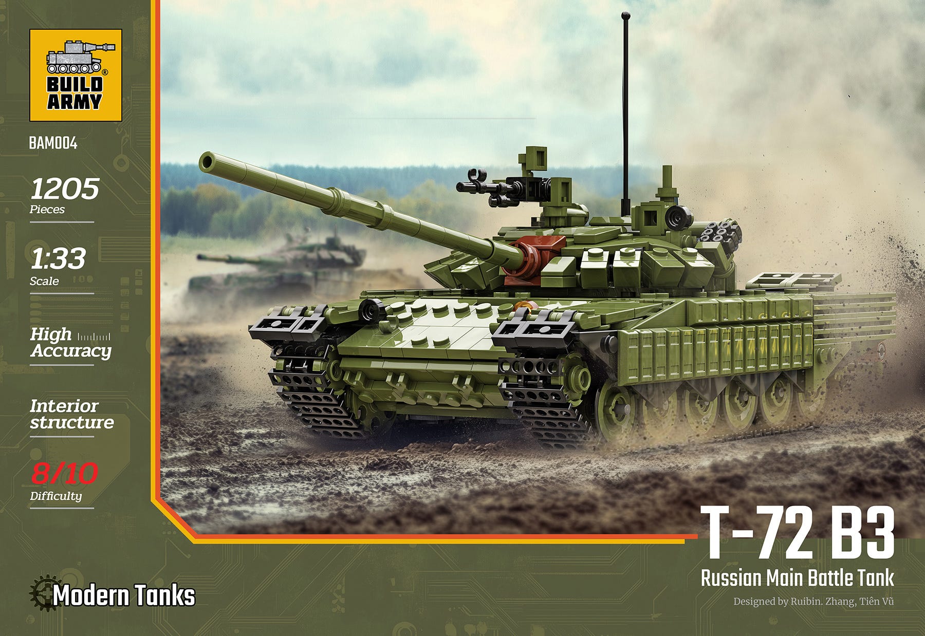 Buildarmy 1:33 T-72 B3 Main Battle Tank - BM004