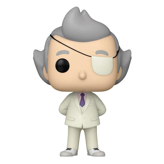 Bob's Burgers Calvin Fischoeder Funko Pop! TV vinyl figure in a white suit with an eyepatch