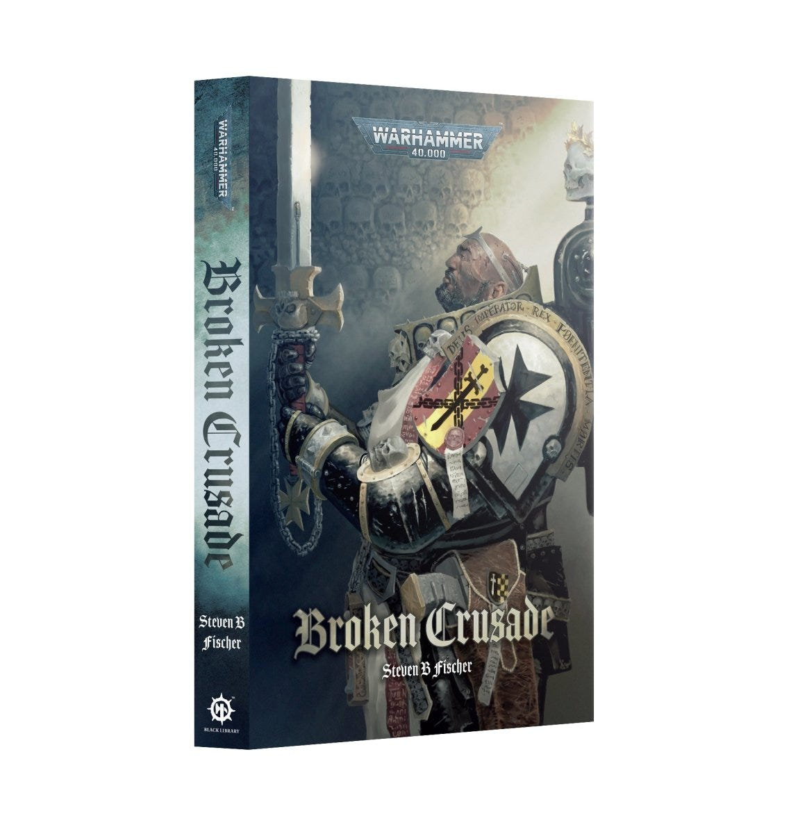 Black Library Broken Crusade paperback, Warhammer 40,000 Black Templars cover art