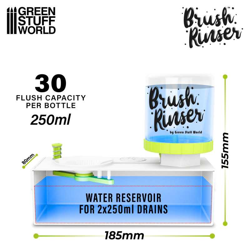 Green Stuff World Brush Rinser 250ml - Loaded Dice