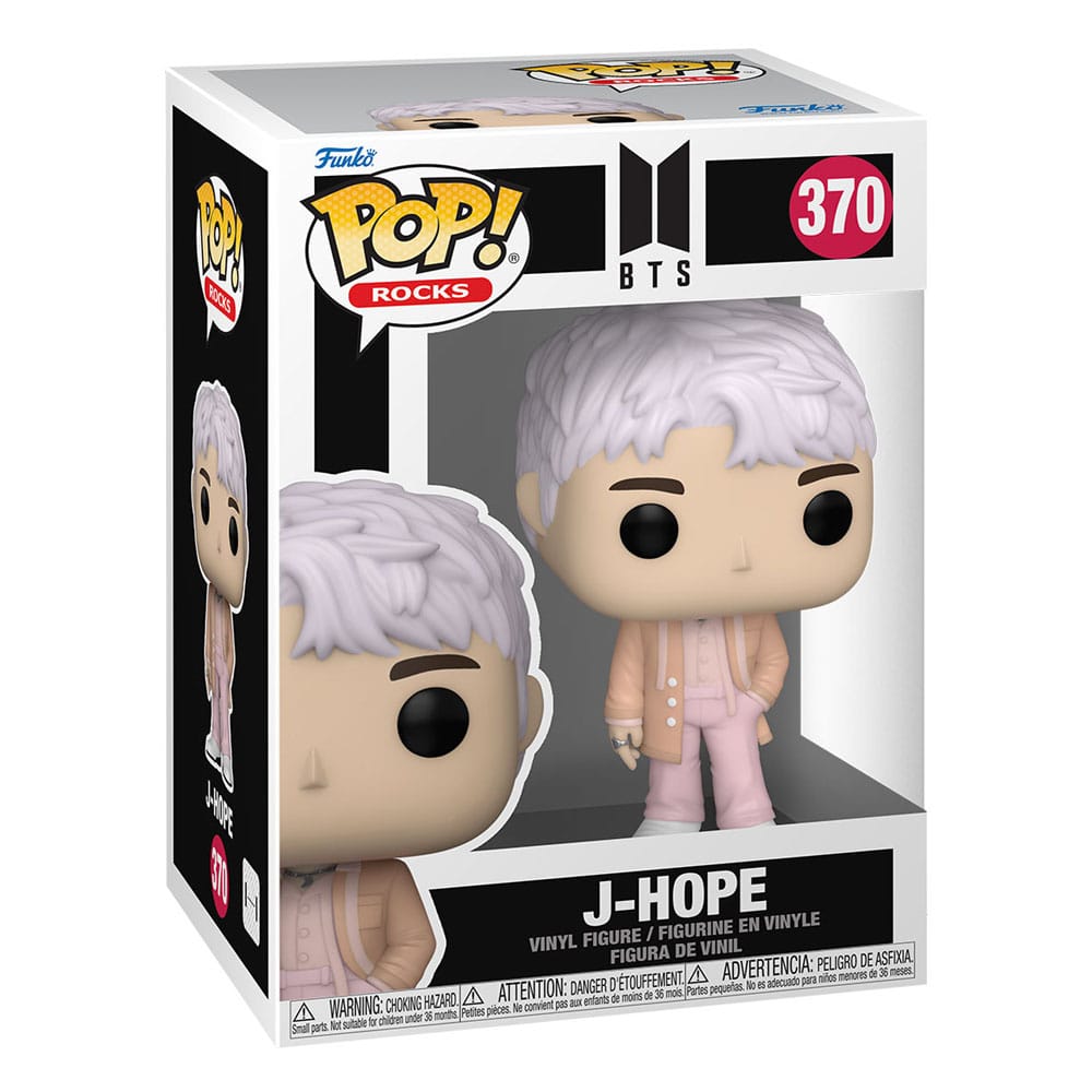 Funko Pop! Rocks BTS J-Hope vinyl figure 370 in its window box packaging