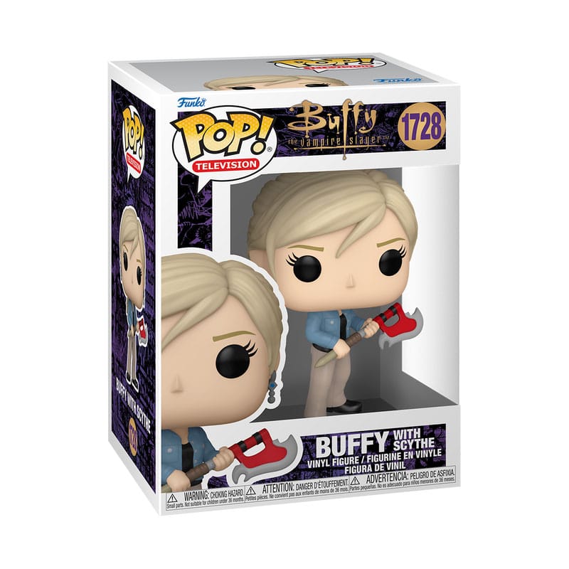 Funko Pop! Buffy the Vampire Slayer Buffy with Scythe figure 1728 in its window box