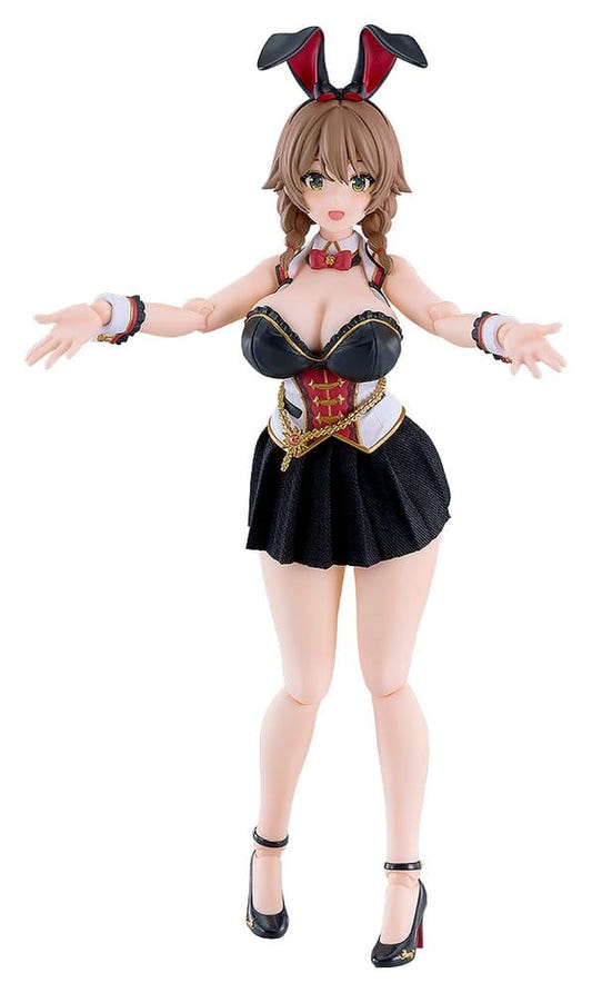 Max Factory figma Bunny Garden 2 Kana action figure in bunny ears and black skirt, arms open