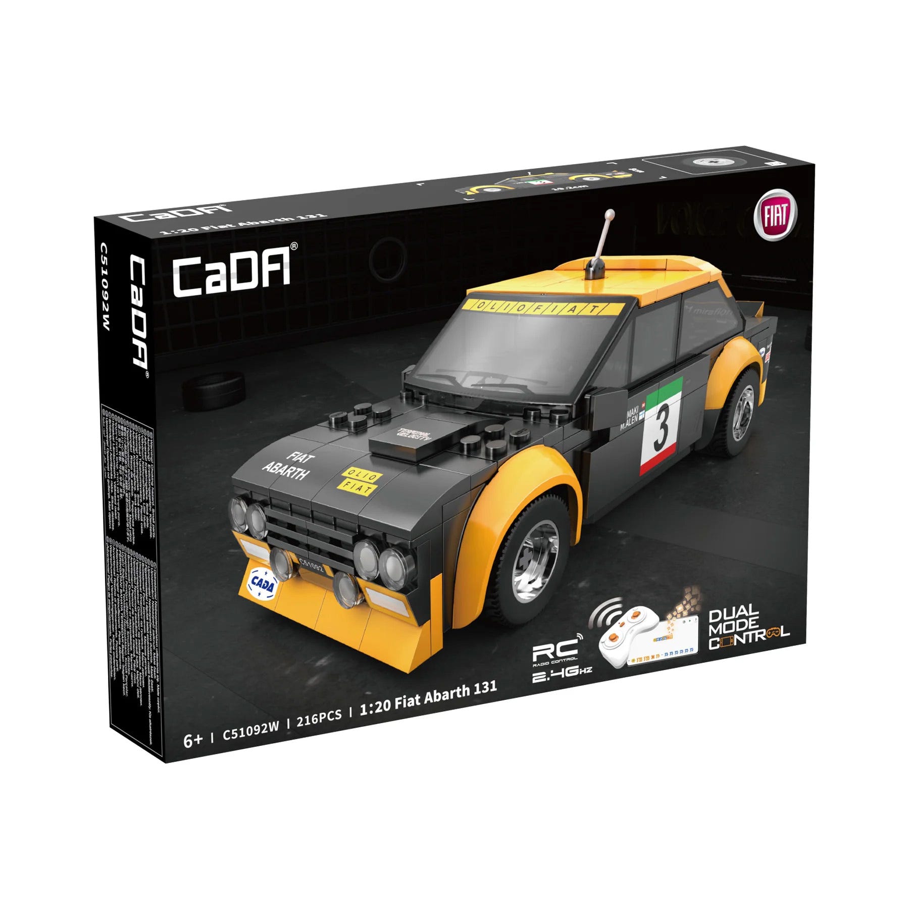 CaDA 1:20 Fiat Abarth 131 - 216 pcs - C51092W