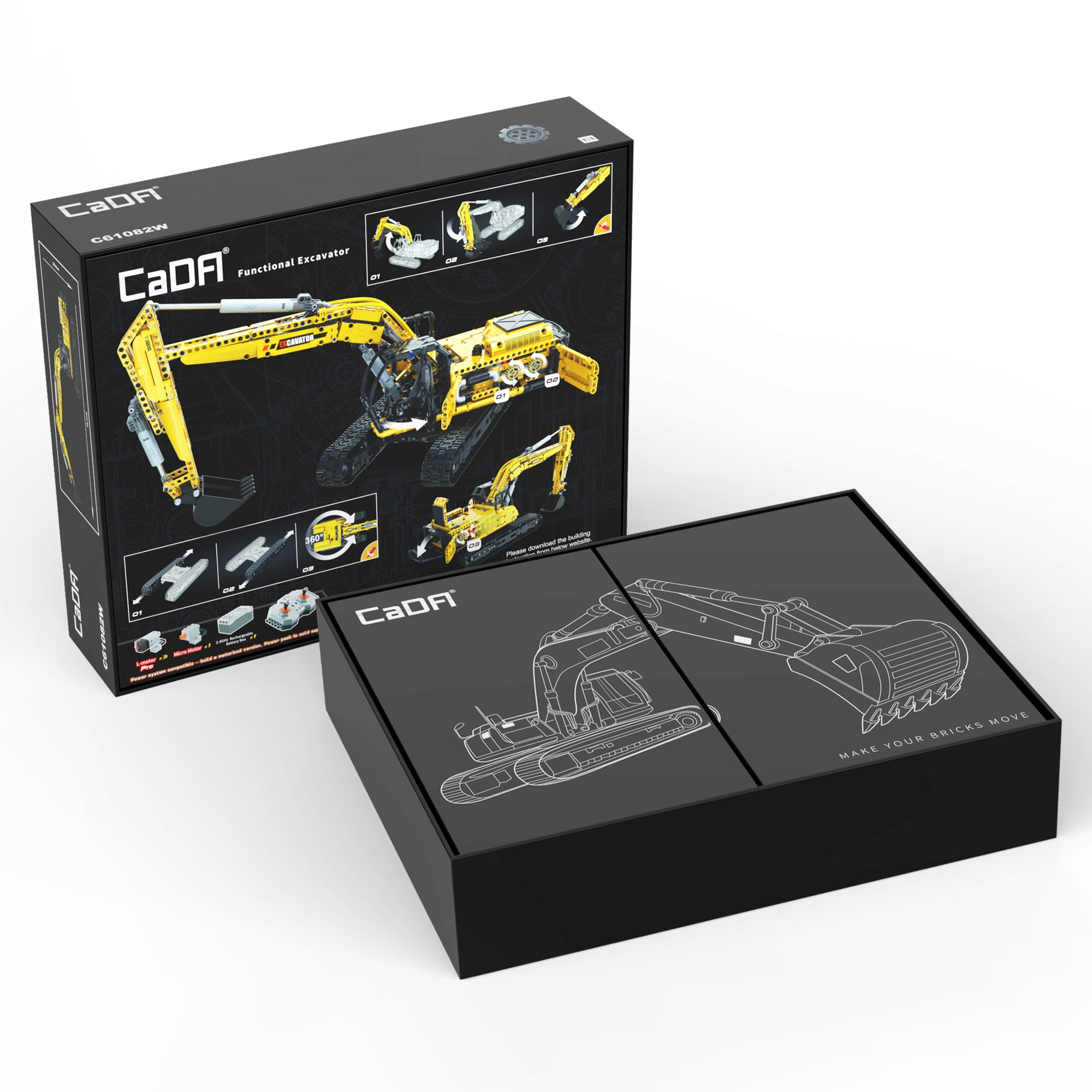 CaDA Functional Excavator - 1702 pcs - C61082W