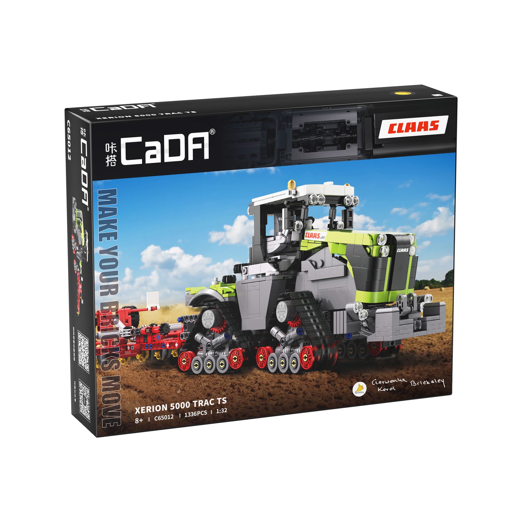 CaDA 1:32 CLAAS XERION 5000 TRAC TS Tractor - 1336 pcs - C65012W