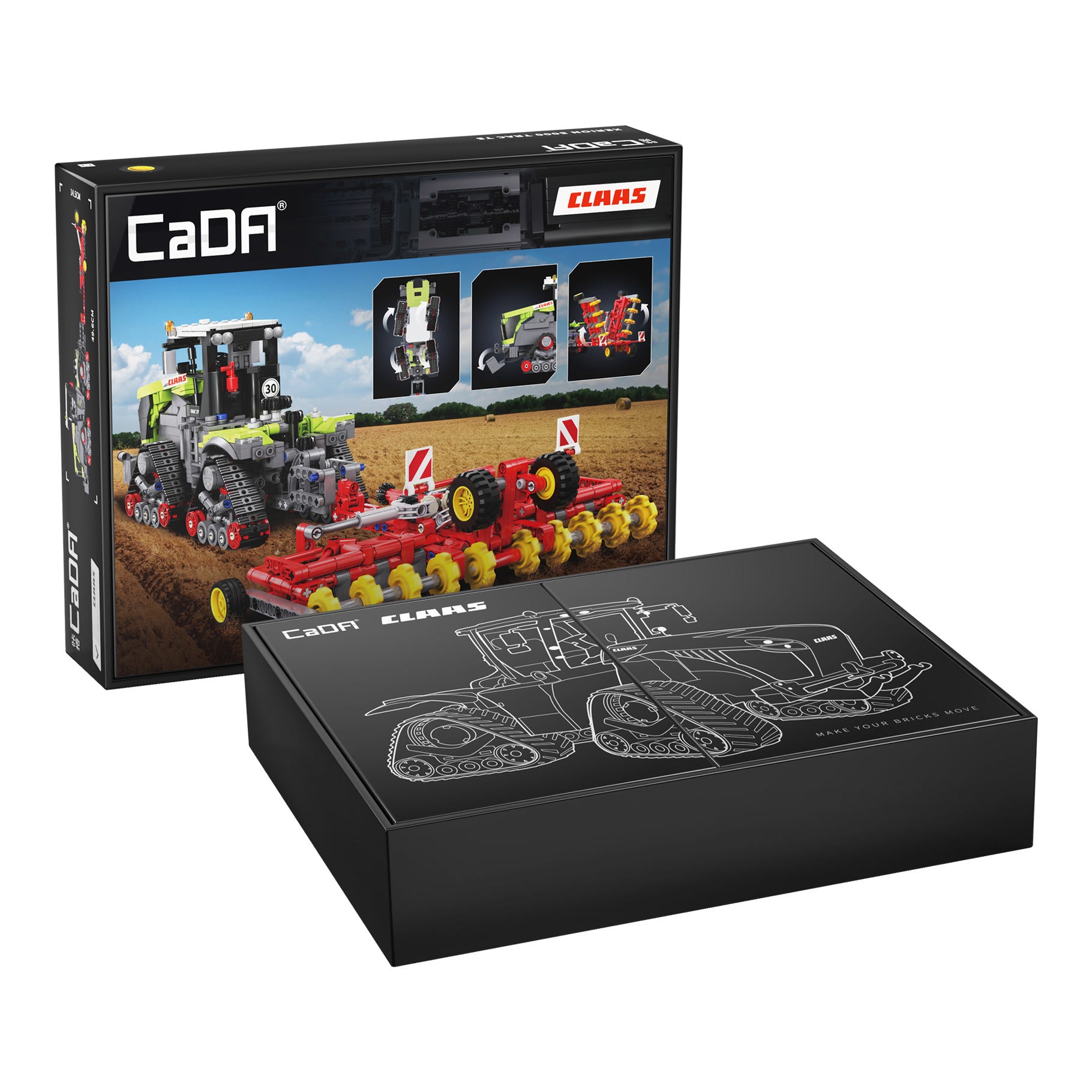 CaDA 1:32 CLAAS XERION 5000 TRAC TS Tractor - 1336 pcs - C65012W