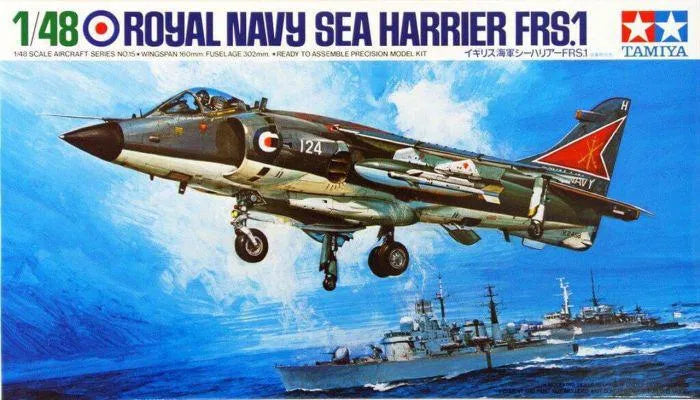 Tamiya Royal Navy Sea Harrier FRS.1 1/48 Scale - Loaded Dice Barry Vale of Glamorgan CF64 3HD
