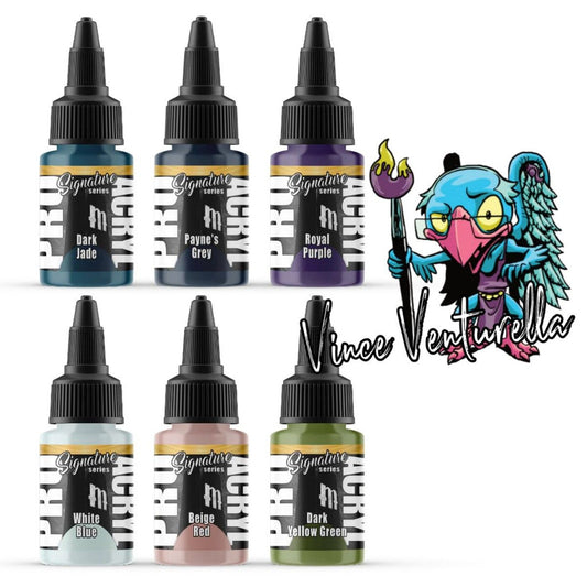 Pro Acryl Signature - Vince Venturella Signature Set - 6 Colors - Loaded Dice