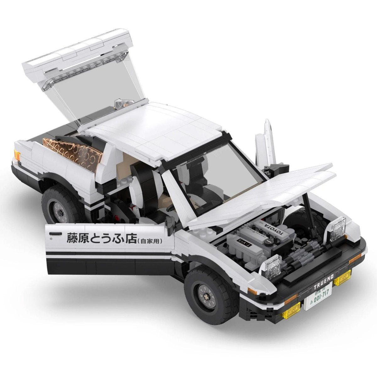 CaDA Initial D 1:12 Toyota Trueno AE86 - 1324 pcs - C61024W