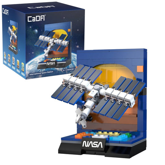 CaDA International Space Station brick construction model kit