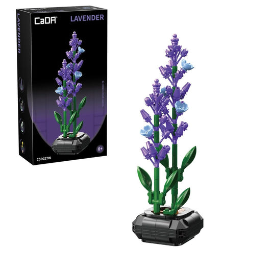 CaDA Lavender Building Block Planter brick construction model kit