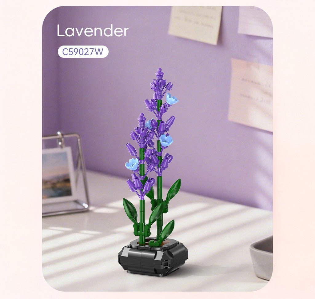 Lavender Building Block Planter - 205 pcs - Loaded Dice
