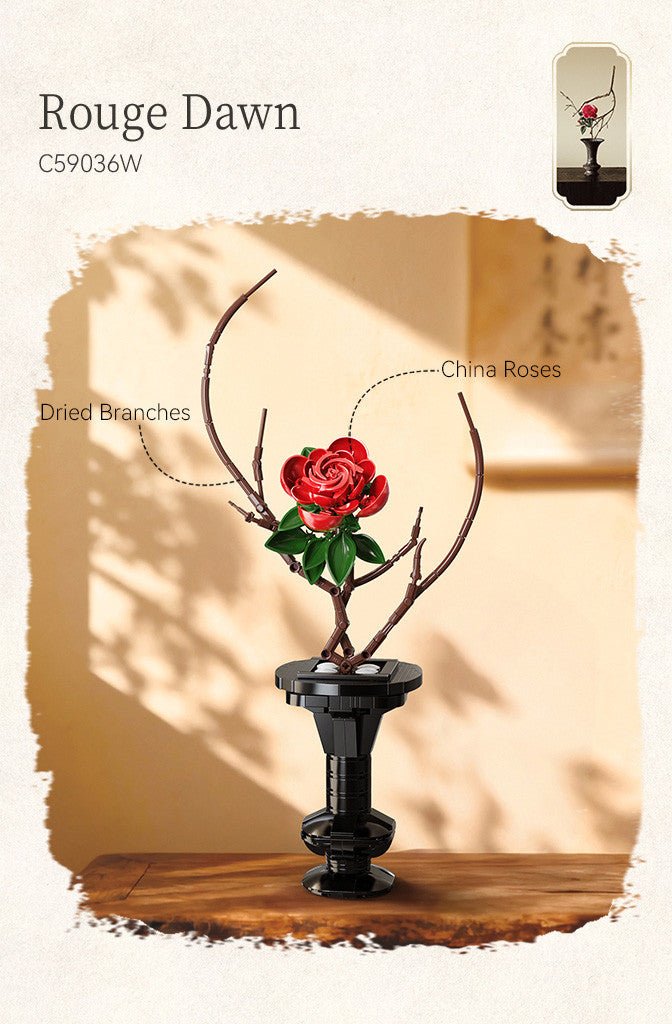CaDA Oriental Floral Art: Rouge Dawn - 363 pcs – image 2