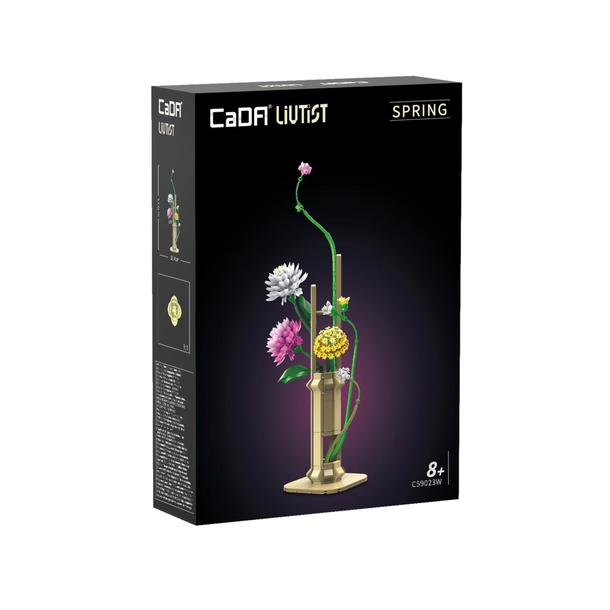 Oriental Floral Art: Spring - 613 pcs - Loaded Dice