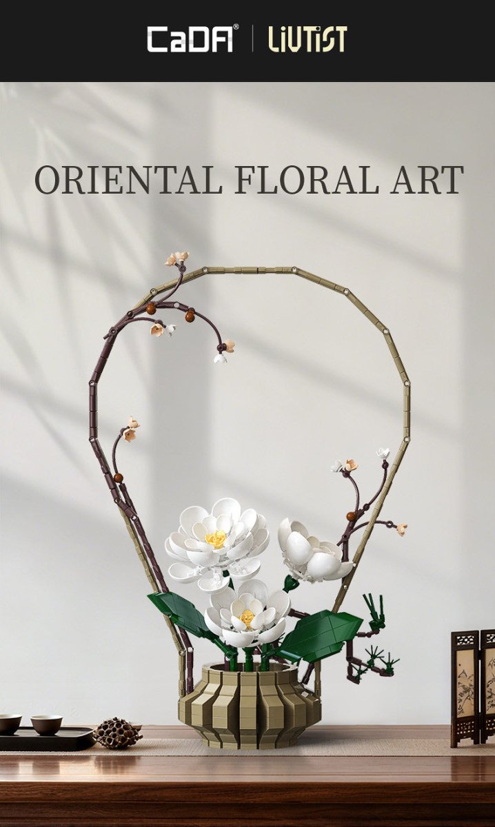 Oriental Floral Art: Winter - 990 pcs - Loaded Dice