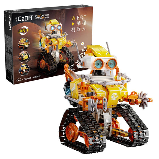 CaDA W·BOT Code Robot 3-In-1 brick construction model kit