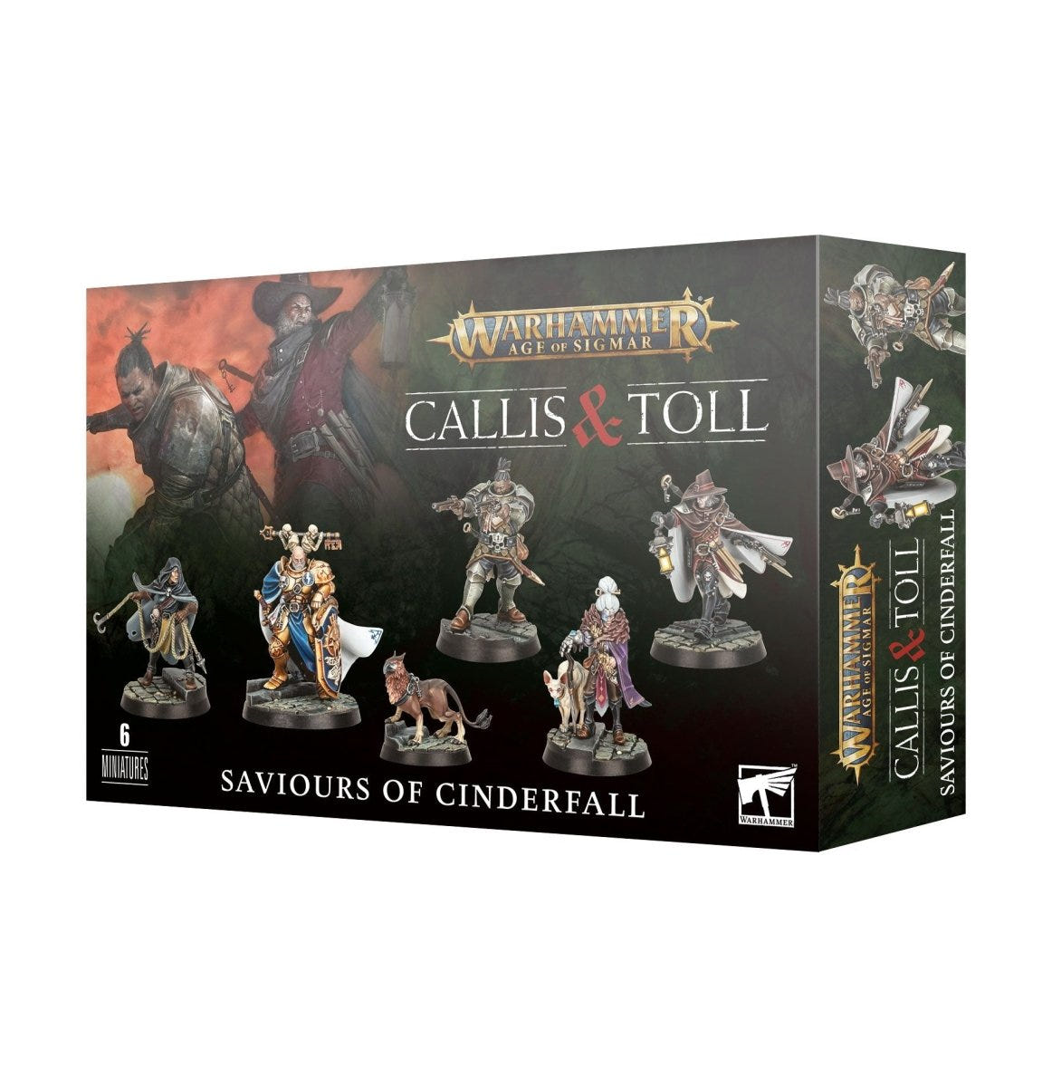 Warhammer Age of Sigmar Callis & Toll: Saviours of Cinderfall box front, 6 miniatures