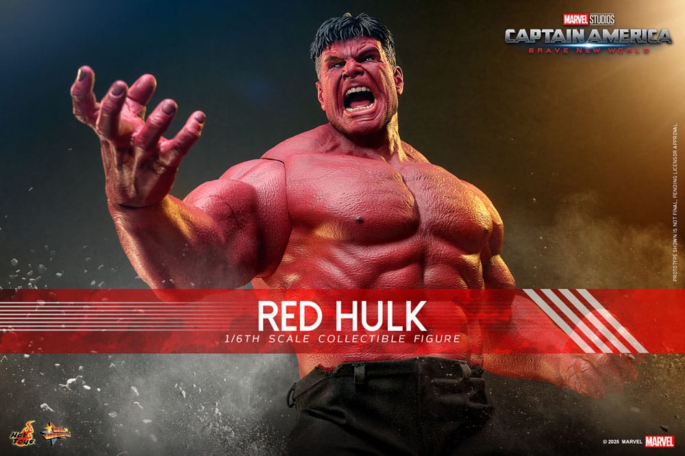 Hot Toys Captain America: Brave New World Movie Masterpiece Action Figure 1/6 Red Hulk 47 cm – image 2