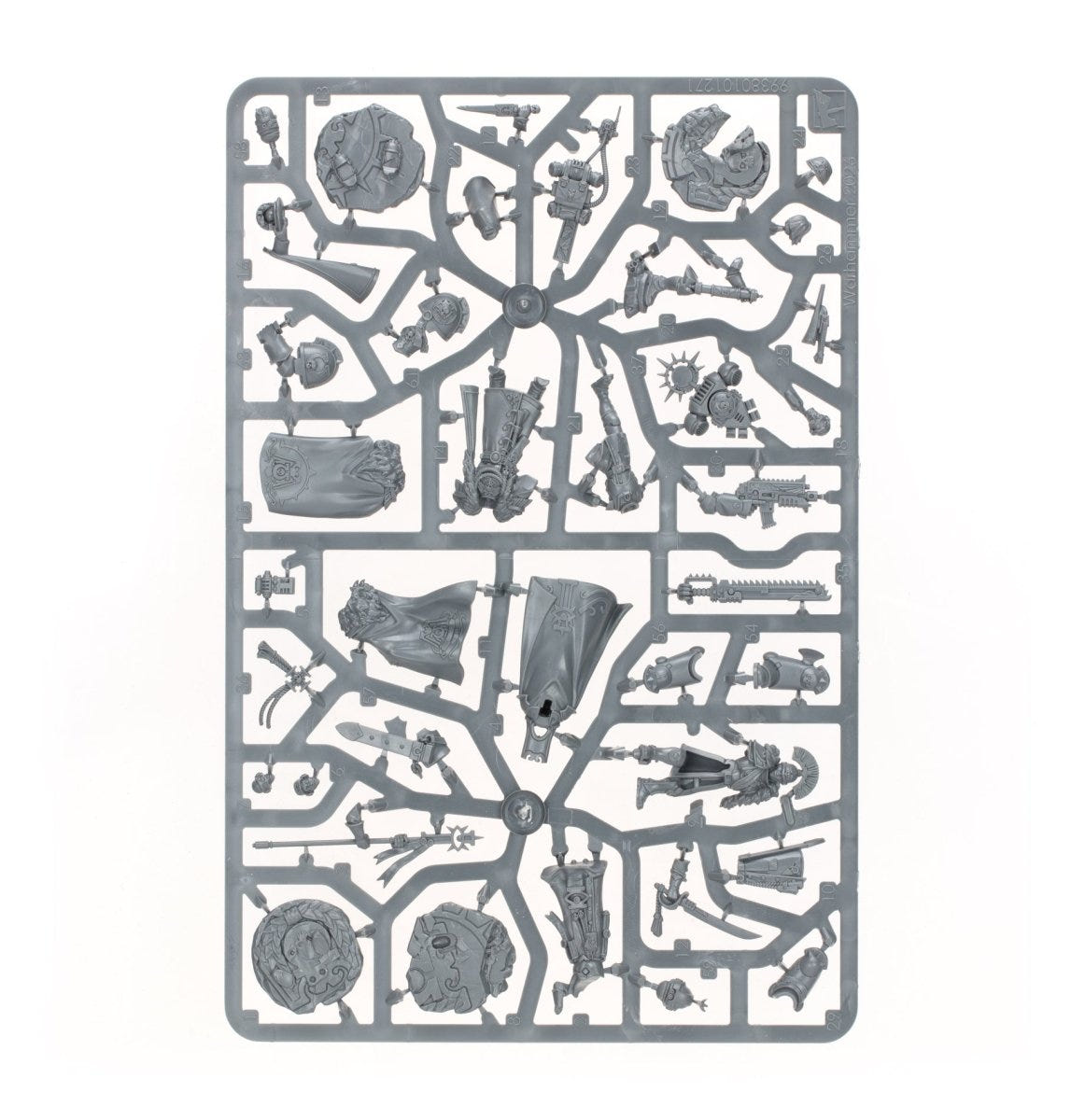 Captain Titus and the Wardens of Ultramar unpainted plastic sprue, frame 2 of 2