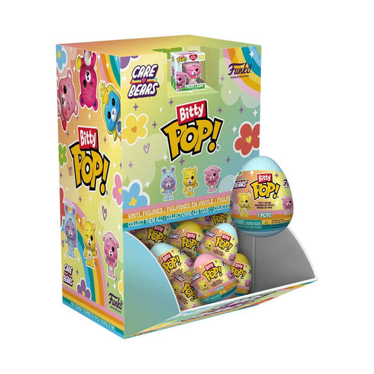 Care Bears Easter Egg Bitty Pop! counter display box filled with Funko mini figure capsule eggs