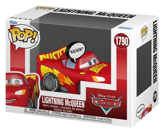 Cars Lightning McQueen Kachow Pop! Sayings vinyl figure in its window box, number 1790