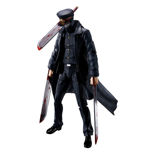 Bandai S.H.Figuarts Samurai Sword action figure from Chainsaw Man with arm blades, front view