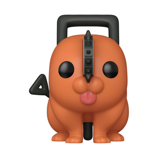Chainsaw Man Pochita Super Sized Jumbo Funko Pop! vinyl figure, orange chainsaw devil with tongue out