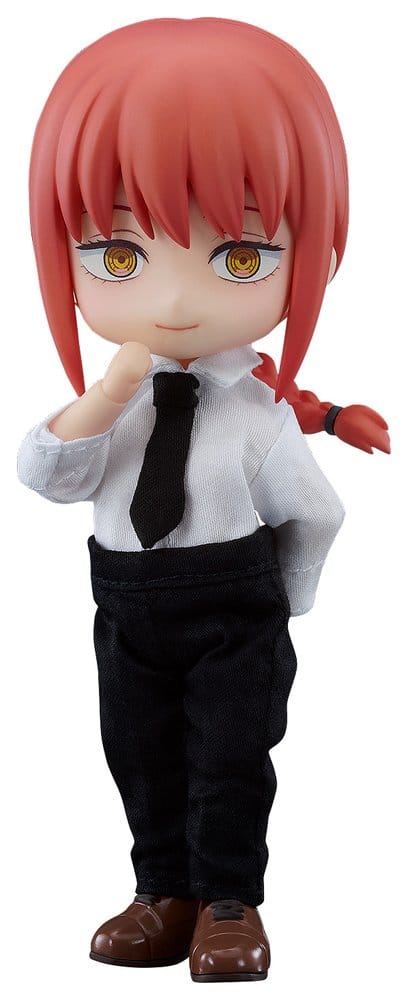 Good Smile Company Nendoroid Doll Makima from Chainsaw Man in white shirt, black tie and trousers