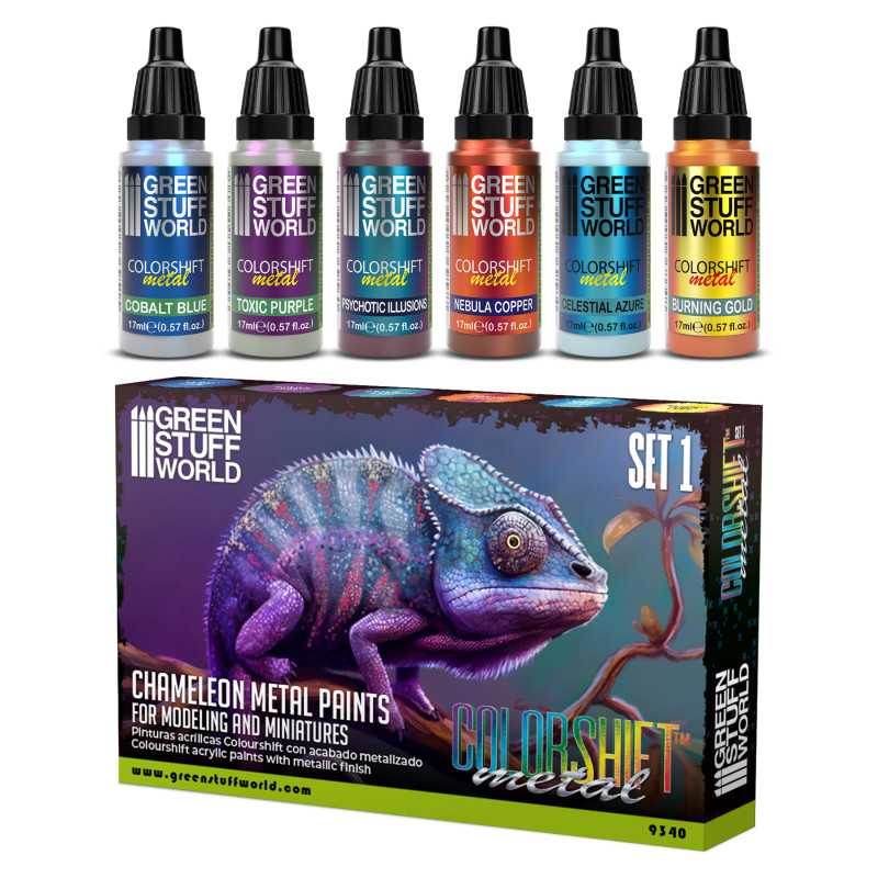Green Stuff World Chameleon Acrylic Paint Set 1 - Loaded Dice