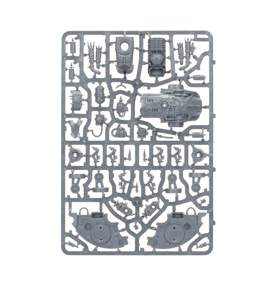 Chaos Knights: Wardogs sprue contents - Loaded Dice