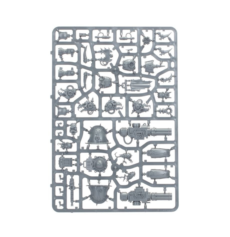 Chaos Knights: Wardogs sprue contents - Loaded Dice