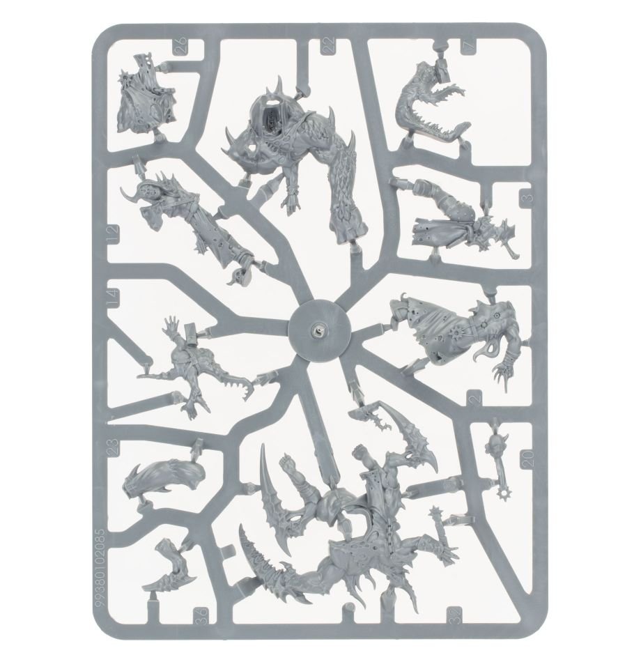Chaos Space Marines: Accursed Cultists sprue contents - Loaded Dice
