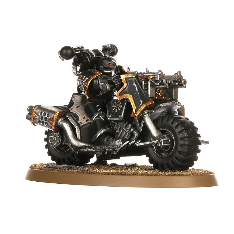 Chaos Space Marines: Chaos Bikers painted miniature - Loaded Dice