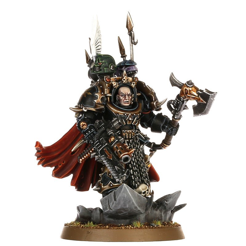 Chaos Space Marines: Chaos Lord in Terminator Armour painted miniature - Loaded Dice
