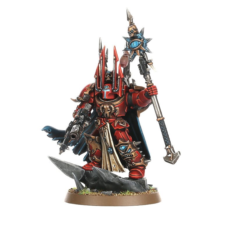 Chaos Space Marines: Chaos Lord in Terminator Armour painted miniature - Loaded Dice