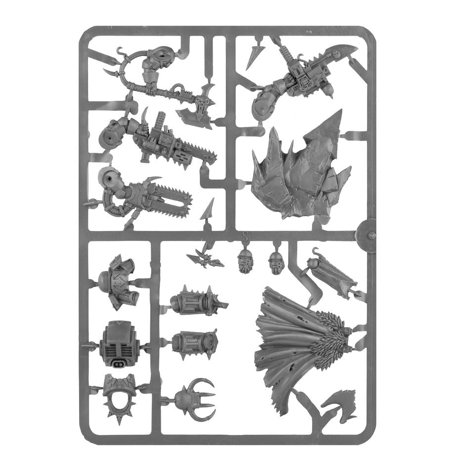 Chaos Space Marines: Chaos Lord in Terminator Armour sprue contents - Loaded Dice