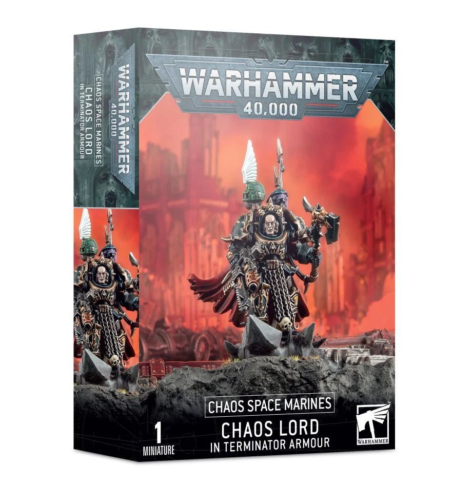 Chaos Space Marines: Chaos Lord in Terminator Armour - Loaded Dice