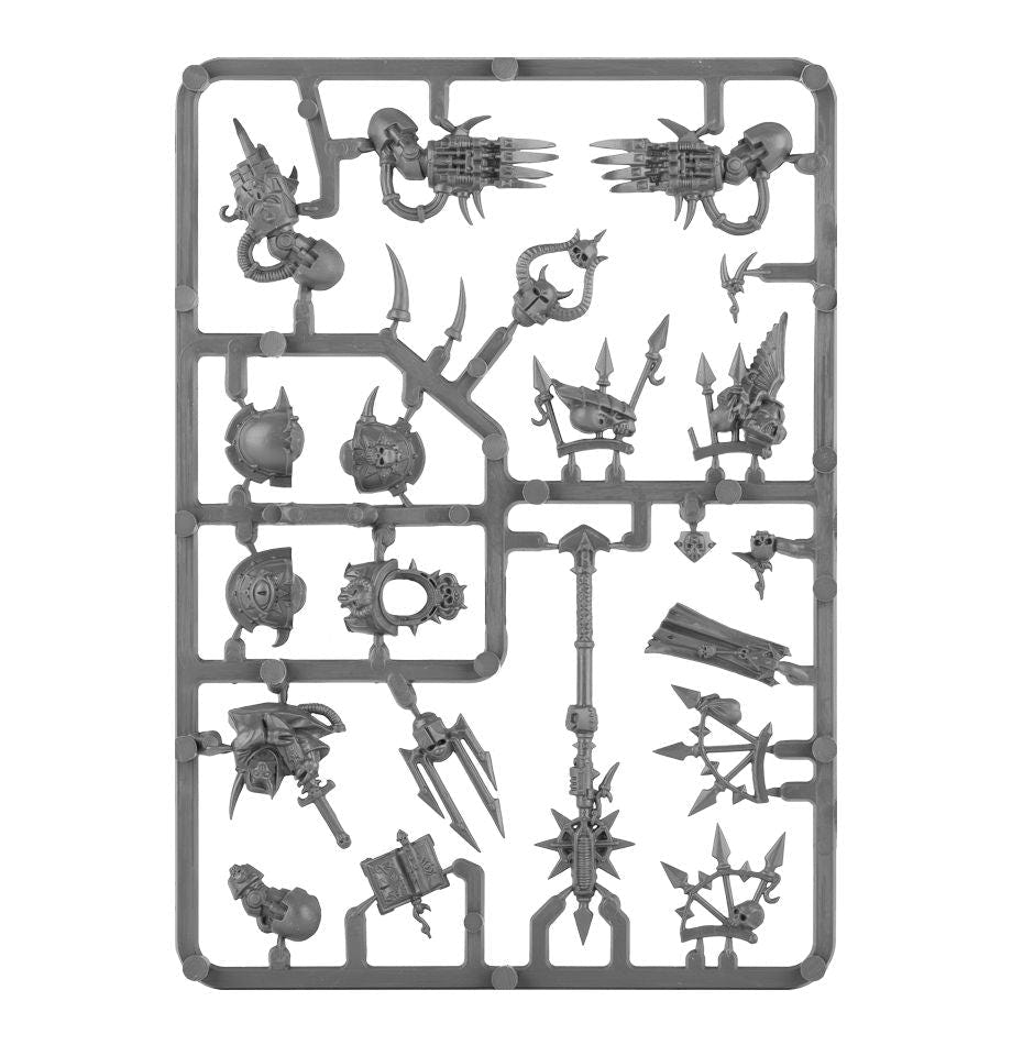 Chaos Lord in Terminator Armour unpainted plastic sprue, frame two