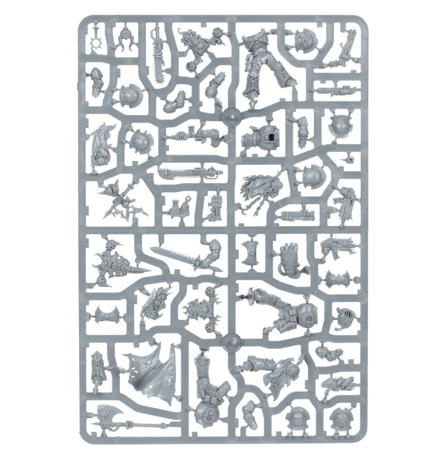 Chaos Space Marines: Chosen sprue contents - Loaded Dice
