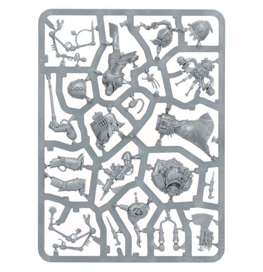 Chaos Space Marines: Fabius Bile sprue contents - Loaded Dice