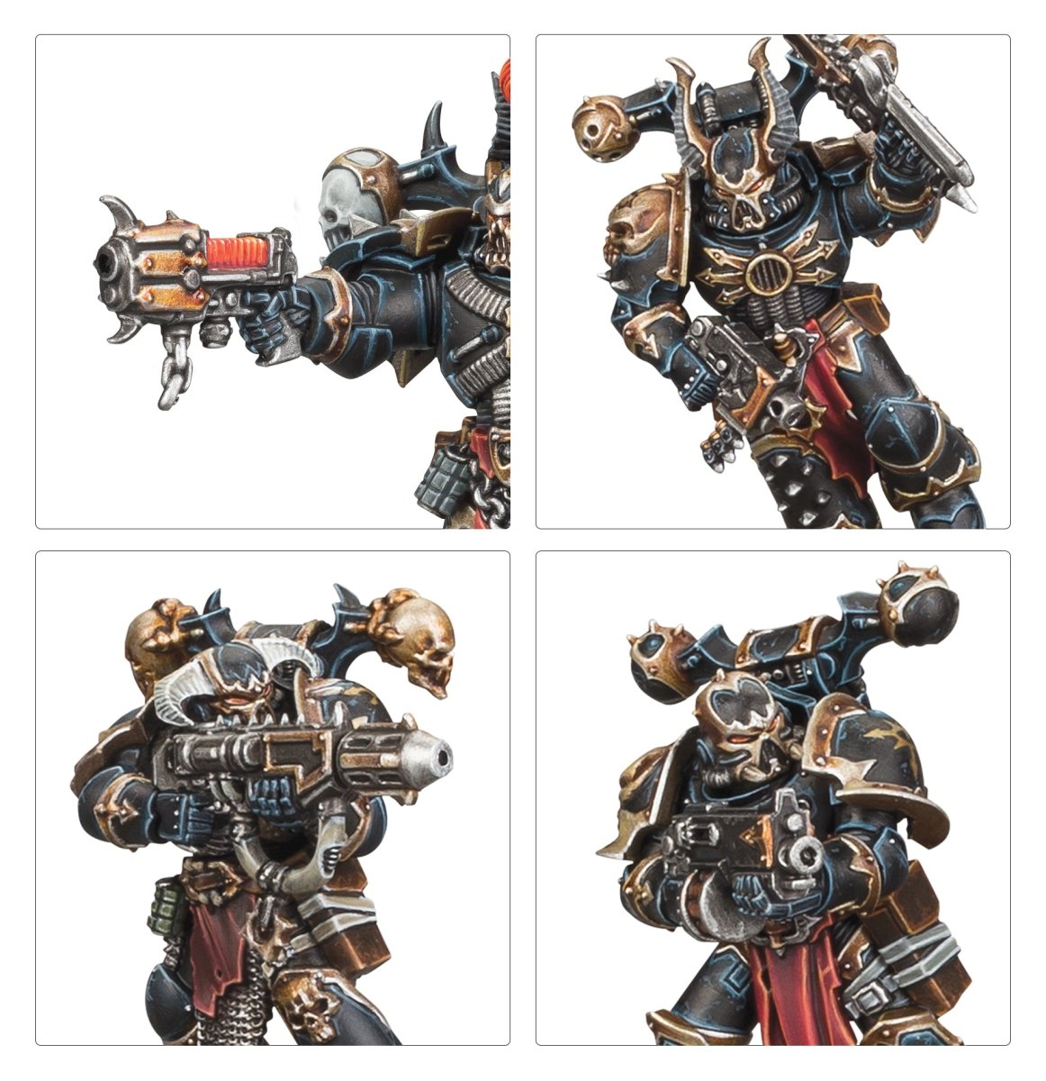 Detail shots of Legionaries firing plasma and meltaguns, second set