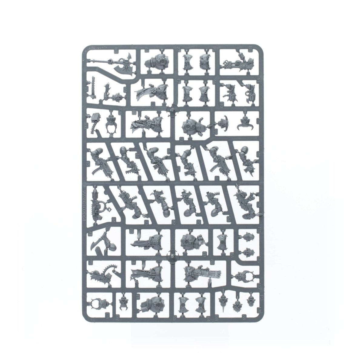 Chaos Space Marines Legionaries unpainted plastic sprue, frame 4 of 4