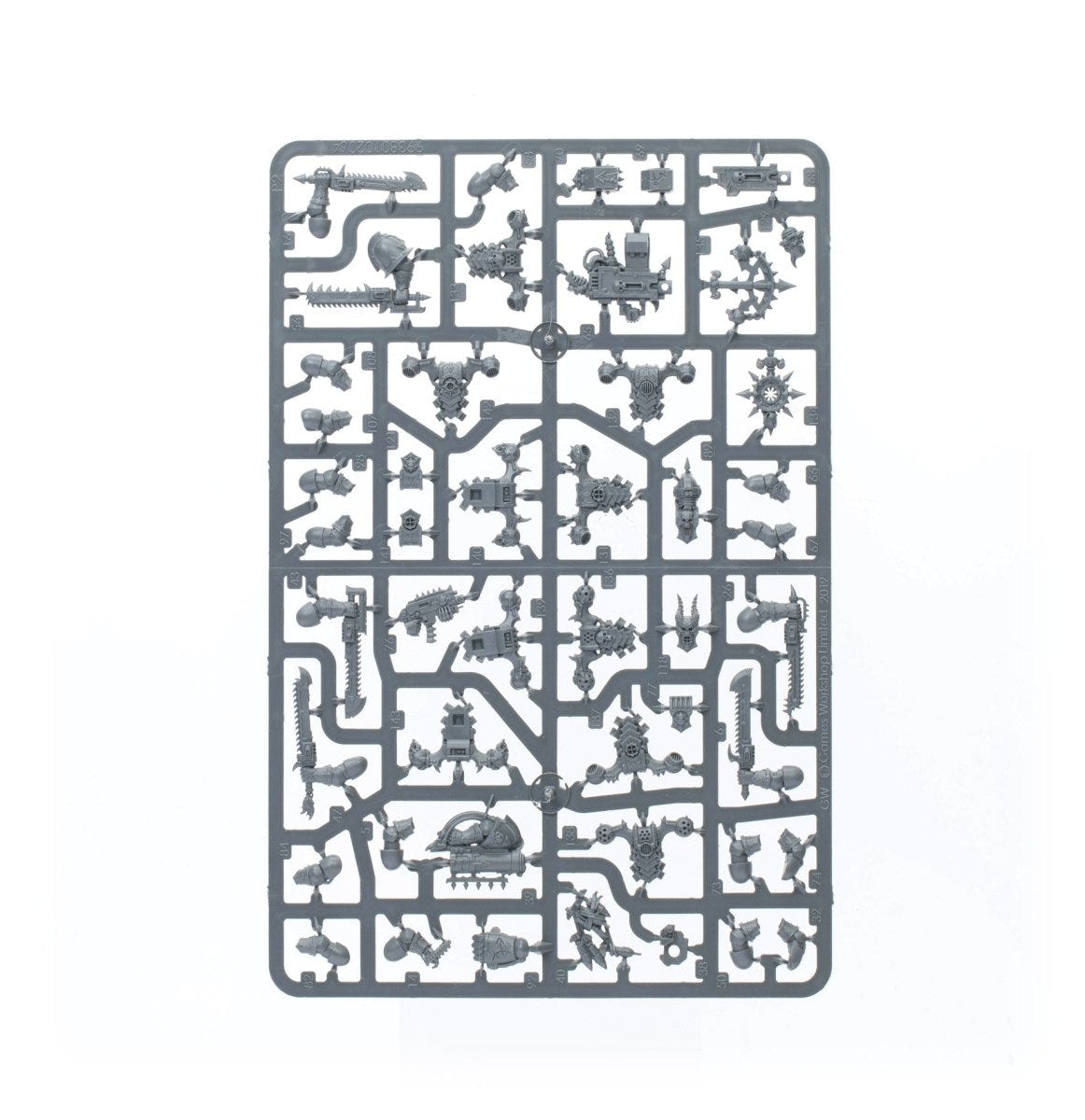 Chaos Space Marines Legionaries unpainted plastic sprue, frame 3 of 4