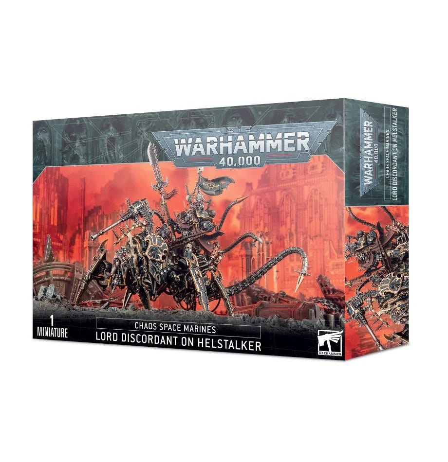 Games Workshop Chaos Space Marines Lord Discordant on Helstalker box front