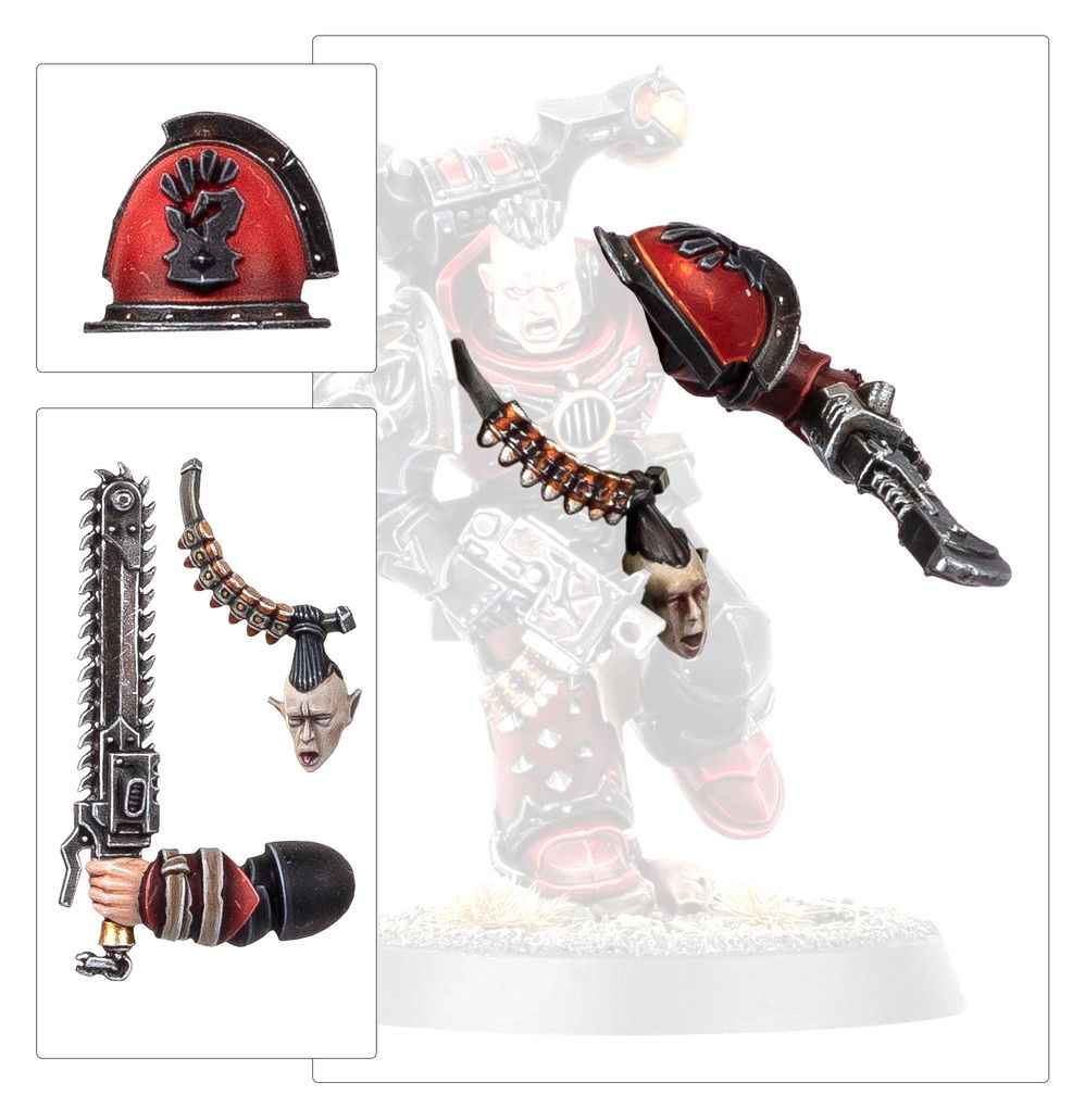 Chaos Space Marines: Red Corsairs Upgrades & Transfers - Loaded Dice
