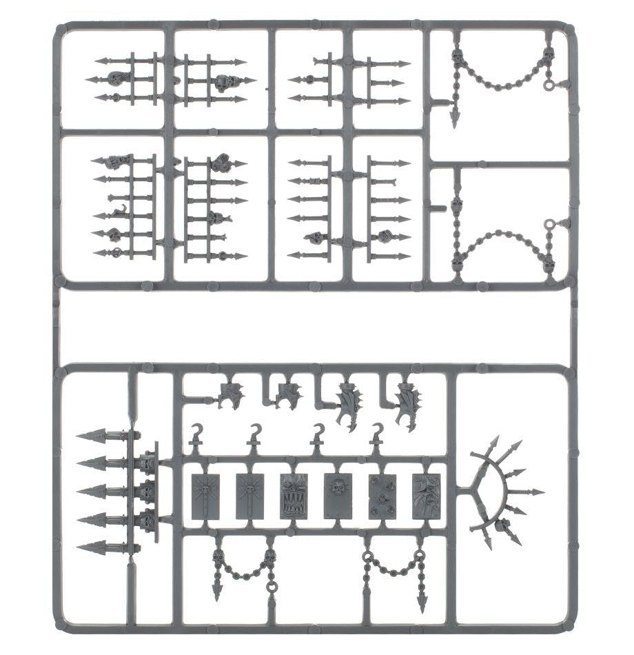 Games Workshop Chaos Space Marines Rhino unpainted plastic sprue, frame 1 of 4